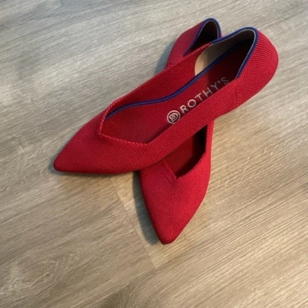 Rothy's - The Point Flat - Chili Red - Size 9